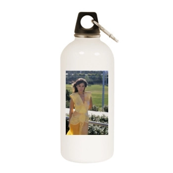 Tia Carrere White Water Bottle With Carabiner