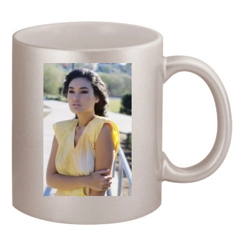 Tia Carrere 11oz Metallic Silver Mug