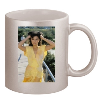 Tia Carrere 11oz Metallic Silver Mug