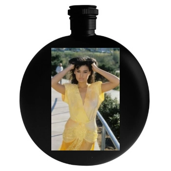 Tia Carrere Round Flask