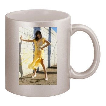 Tia Carrere 11oz Metallic Silver Mug