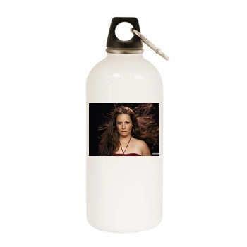 Holly Marie Combs White Water Bottle With Carabiner