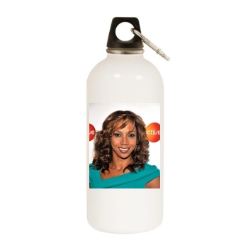 Holly Robinson Peete White Water Bottle With Carabiner