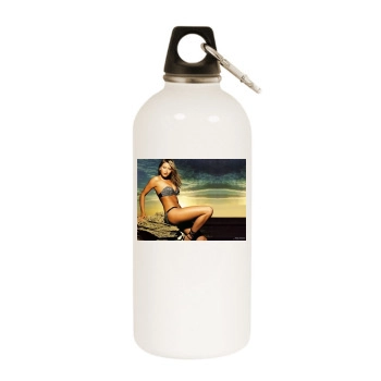 Holly Valance White Water Bottle With Carabiner