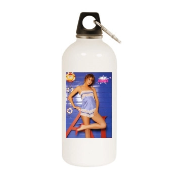 Holly Valance White Water Bottle With Carabiner