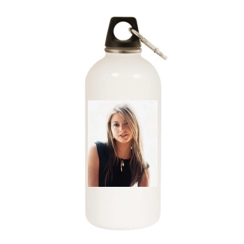 Holly Valance White Water Bottle With Carabiner