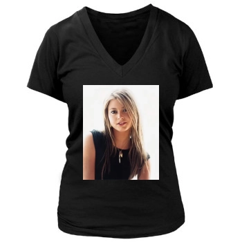 Holly Valance Women's Deep V-Neck TShirt