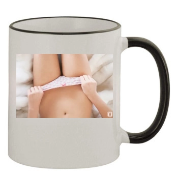 Tierra Lee 11oz Colored Rim & Handle Mug