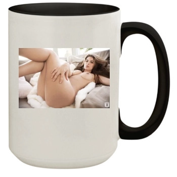 Tierra Lee 15oz Colored Inner & Handle Mug