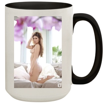 Tierra Lee 15oz Colored Inner & Handle Mug