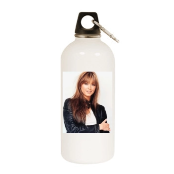 Holly Valance White Water Bottle With Carabiner