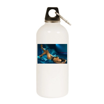 Tiffany Fallon White Water Bottle With Carabiner