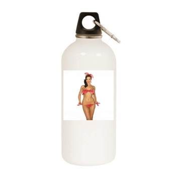 Tiffany Fallon White Water Bottle With Carabiner