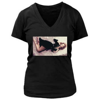 Tiiu Kuik Women's Deep V-Neck TShirt