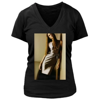 Tiiu Kuik Women's Deep V-Neck TShirt