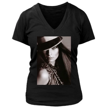 Tiiu Kuik Women's Deep V-Neck TShirt