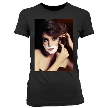 Tina Fey Women's Junior Cut Crewneck T-Shirt