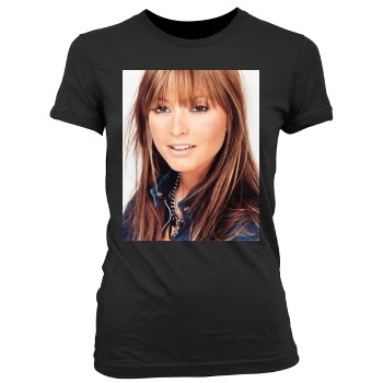 Holly Valance Women's Junior Cut Crewneck T-Shirt