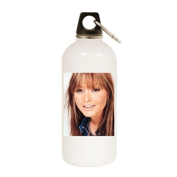 Holly Valance White Water Bottle With Carabiner