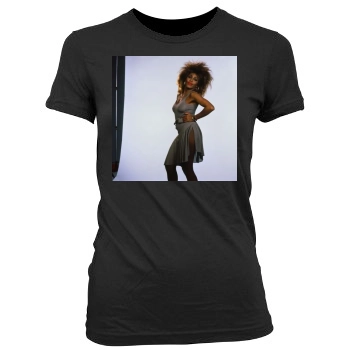 Tina Turner Women's Junior Cut Crewneck T-Shirt