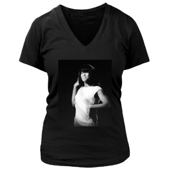 Tina Turner Women's Deep V-Neck TShirt