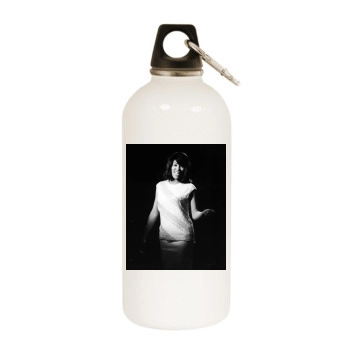 Tina Turner White Water Bottle With Carabiner