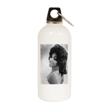 Tina Turner White Water Bottle With Carabiner