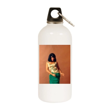 Tina Turner White Water Bottle With Carabiner