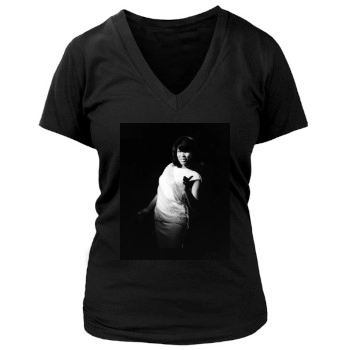 Tina Turner Women's Deep V-Neck TShirt