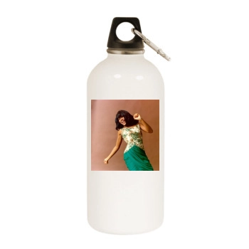 Tina Turner White Water Bottle With Carabiner