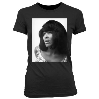 Tina Turner Women's Junior Cut Crewneck T-Shirt