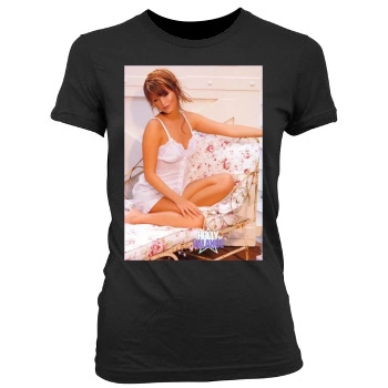 Holly Valance Women's Junior Cut Crewneck T-Shirt