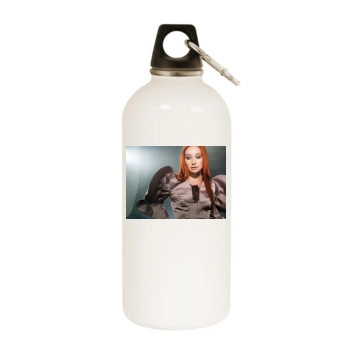 Tori Amos White Water Bottle With Carabiner