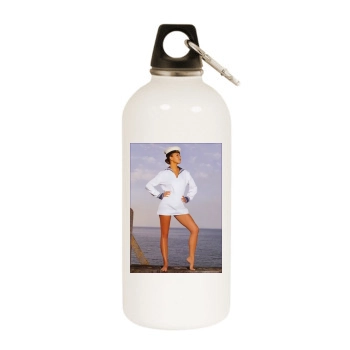 Holly Valance White Water Bottle With Carabiner