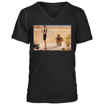 Tricia Helfer Men's V-Neck T-Shirt