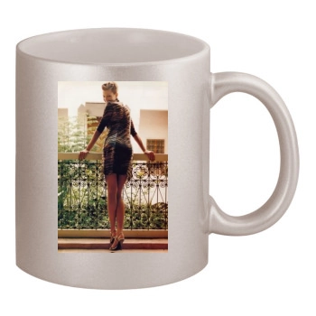 Tricia Helfer 11oz Metallic Silver Mug