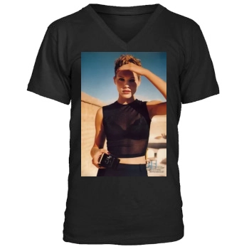 Tricia Helfer Men's V-Neck T-Shirt