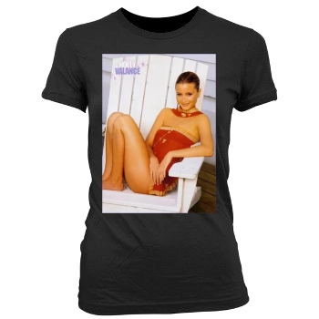 Holly Valance Women's Junior Cut Crewneck T-Shirt