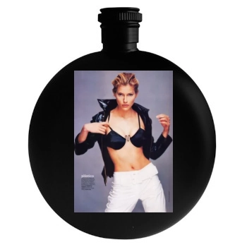 Tricia Helfer Round Flask