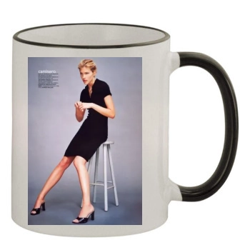 Tricia Helfer 11oz Colored Rim & Handle Mug