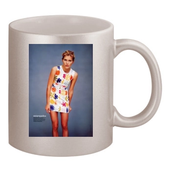 Tricia Helfer 11oz Metallic Silver Mug