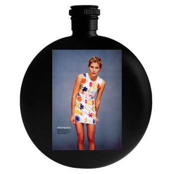 Tricia Helfer Round Flask