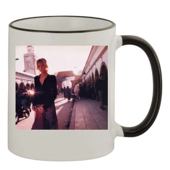 Tricia Helfer 11oz Colored Rim & Handle Mug