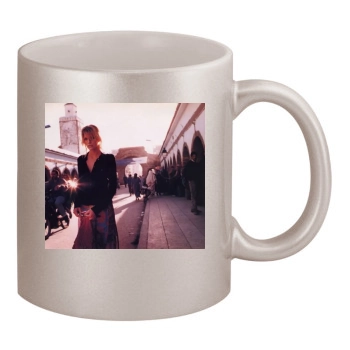 Tricia Helfer 11oz Metallic Silver Mug