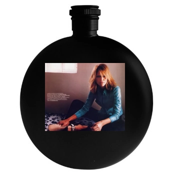 Tricia Helfer Round Flask