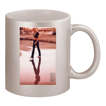 Tricia Helfer 11oz Metallic Silver Mug