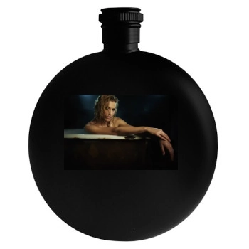 Tricia Helfer Round Flask