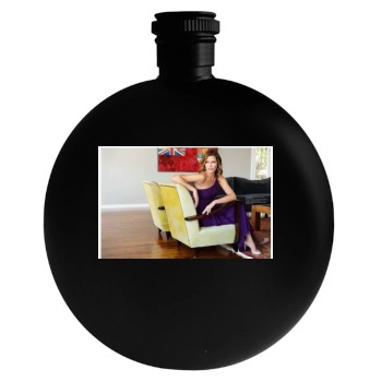 Tricia Helfer Round Flask