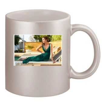 Tricia Helfer 11oz Metallic Silver Mug