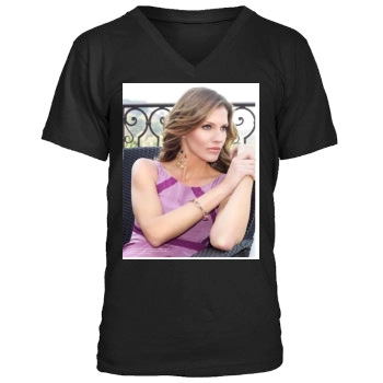 Tricia Helfer Men's V-Neck T-Shirt